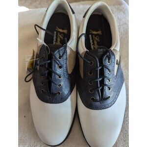 Lady Fairway White Beige/Cream Leather Lace Up Golf Shoes Women's Size 6 w